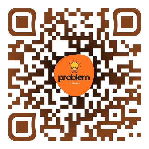 QR code linking to my app studio Problem Solved at problem-solved.app